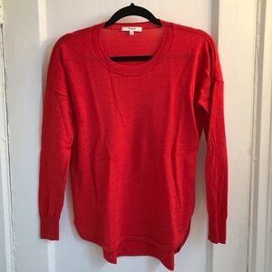 Madewell red wool sweater